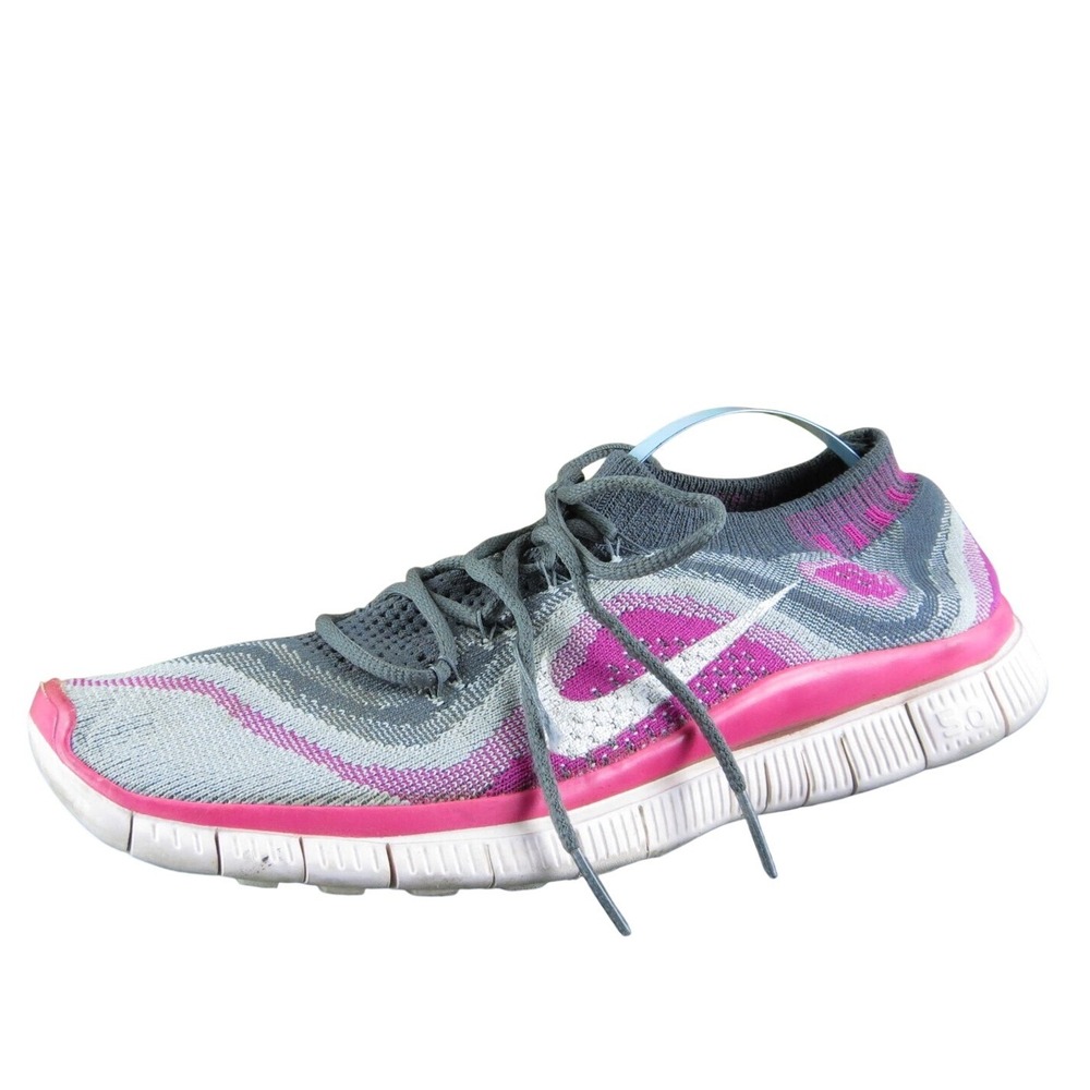 Nike Women's Free Flyknit Sneaker Pink Fabric Size 8.5M Used‎ 2025